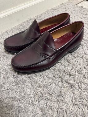 G.H. Bass & Co. Burgundy Penny Loafers